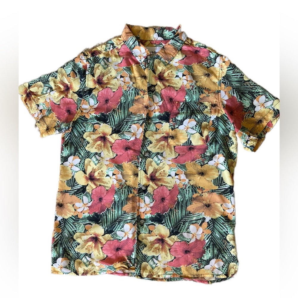5/$30 Goodfellow & Co Men’s slim fit button down casual Hawaiian shirt - Picture 1 of 7